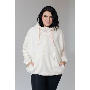 Savvi Rae Sherpa Pullover - Size Medium